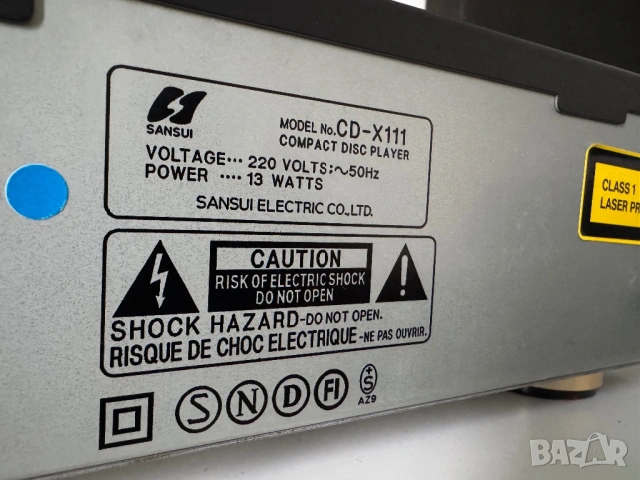 SANSUI CD-X111 MASH cd player компакт диск плеър, снимка 8 - Аудиосистеми - 54181192