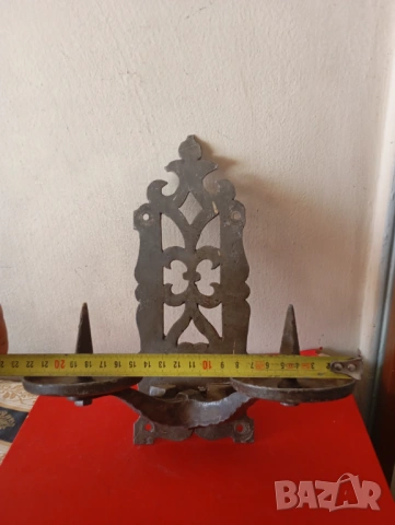 Винтидж свещник за стена, снимка 3 - Антикварни и старинни предмети - 54095742