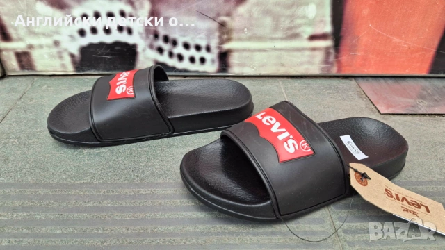 Английски детски  чехли Levi's, снимка 4 - Детски джапанки - 54368827