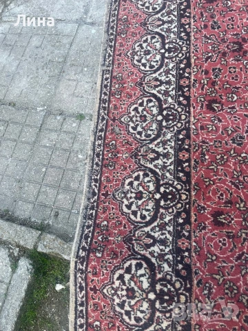 Персийски килим със забележки, снимка 5 - Килими - 54346681