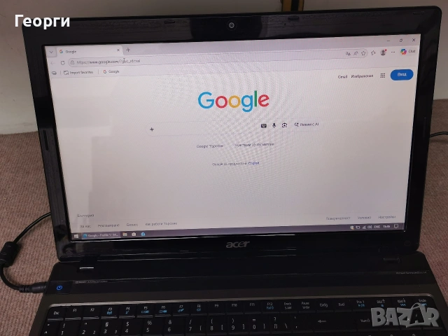 лаптоп Acer, ssd, 8Gb RAM, Hdd, снимка 7 - Лаптопи за дома - 54791729