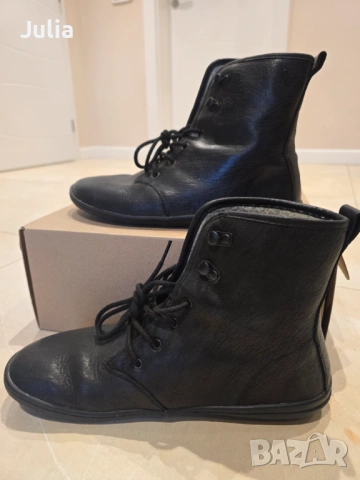 Кожени ботуши VIVOBAREFOOT Gobi Hi Top Барефут обувки, размер 42 , снимка 3 - Дамски ботуши - 54246342