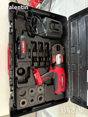 Virax Viper M21+ – професионална акумулаторна електро-механична преса за тръби и фитинги., снимка 3 - Куфари с инструменти - 55176361