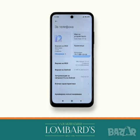 Redmi Note 10 5G 128GB, N: 3166702, снимка 2 - Xiaomi - 55000867