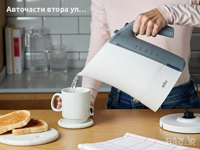 Braun WK300 1.7-литрова електрическа безжична кана за вода