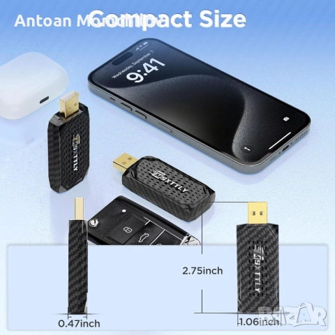 Автомобилен адаптер MSXTTLY Mini 3in1 V-Stream, снимка 7 - Части - 54860634