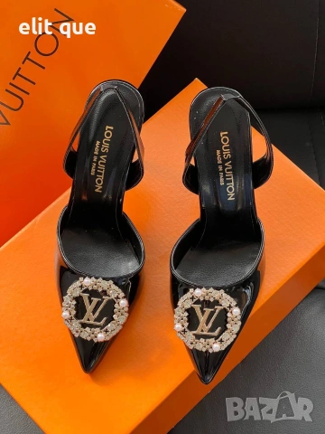 сандали на ток Louis Vuitton , снимка 3 - Сандали - 55229610