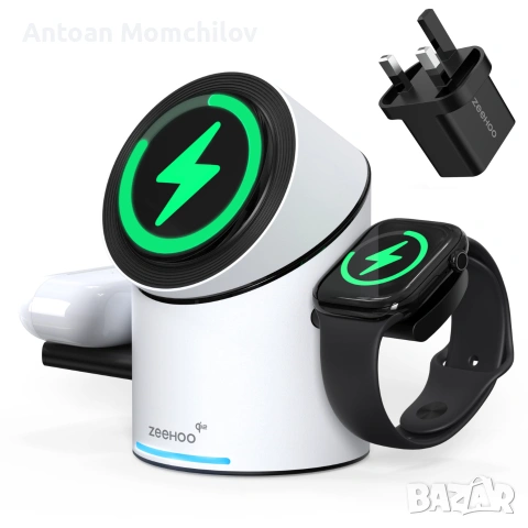 Зарядна станция ZEEHOO CylinTrick R 15W Qi2 3 в 1