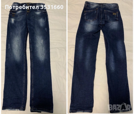 СЕТ: дамски дънки и черен ТОП, снимка 2 - Дънки - 55241319