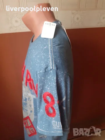 👉Нова Guess Jeans Original L ефектна, снимка 3 - Тениски - 55337737