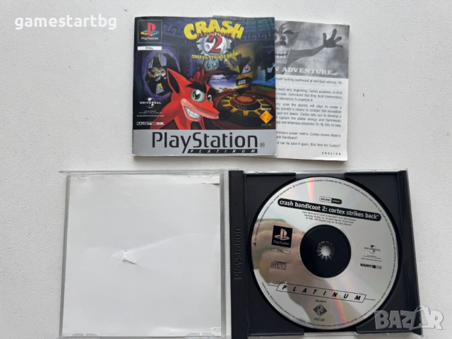   Crash Bandicoot 2 Cortex Strikes Back за PS1, снимка 3 - Игри за PlayStation - 54884031