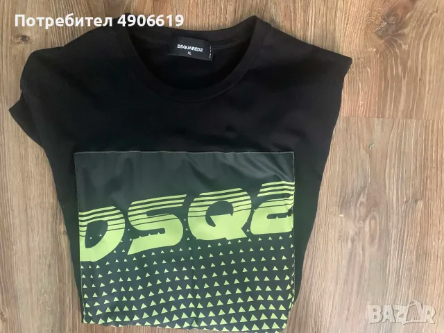 Ефектна мъжка тениска Dsquared2 DSQ2 (Размер XL) – КАТО НОВА!, снимка 4 - Тениски - 55542288