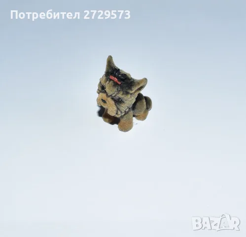 Стара Играчка Фигурка - Куче - Миниатюра Кученце Йорки , снимка 3 - Колекции - 55623084