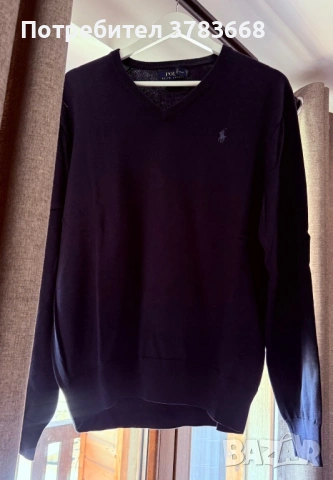 Мъжки пуловер POLO Ralph Lauren, размер L (Pima Cotton), снимка 2 - Пуловери - 54367011