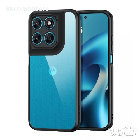 Прозрачен Калъф за Motorola Moto G77 5G / G67 5G / G87 5G DUX DUCIS Aimo Series с Протектор – Черен