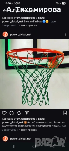 Професионална баскетболна мрежа – уникална технология 