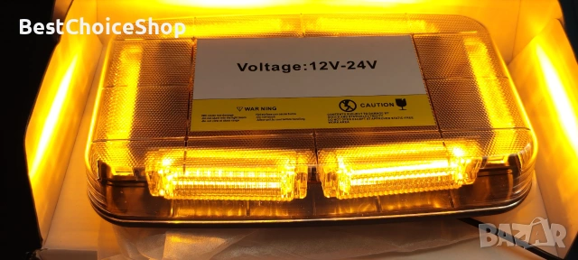 Въртяща се LED проблясваща лампа 12–24V 90 диода аварийно осветление, маяк, снимка 2 - Аксесоари и консумативи - 55016743