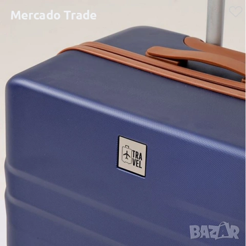 Куфар за пътуване с колелца Mercado Trade, 58л. или 87л., Тъмносин, снимка 4 - Куфари - 54704846