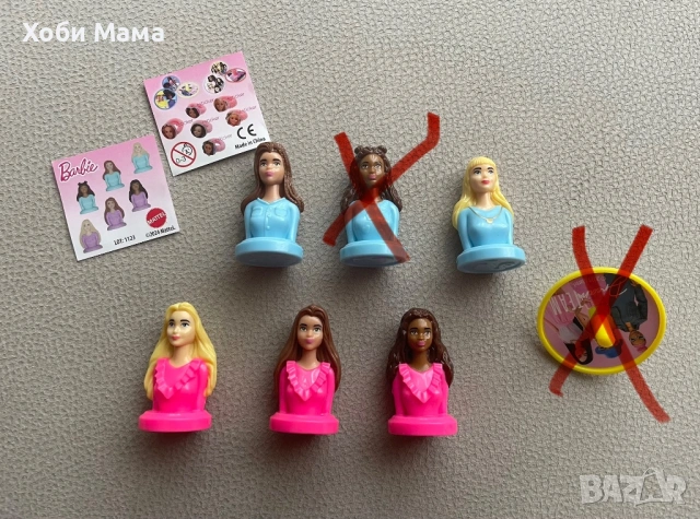 Barbie Фигурки от пудинг яйца