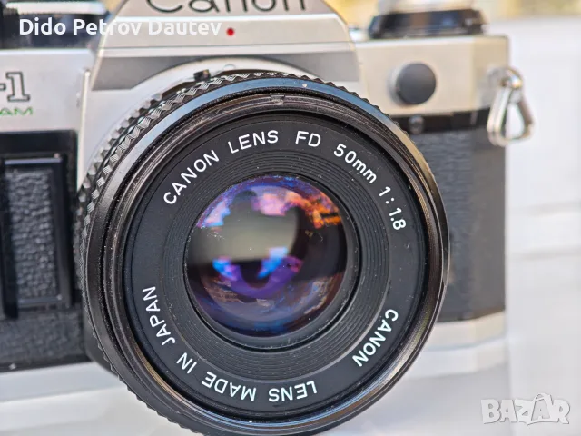 Лентов фотоапарат Canon AE-1, снимка 6 - Фотоапарати - 55296897