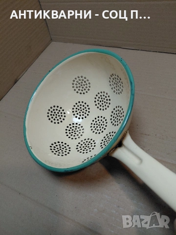 Соц Стар Емалиран Гевгир. НОМЕР 568., снимка 5 - Антикварни и старинни предмети - 54306421