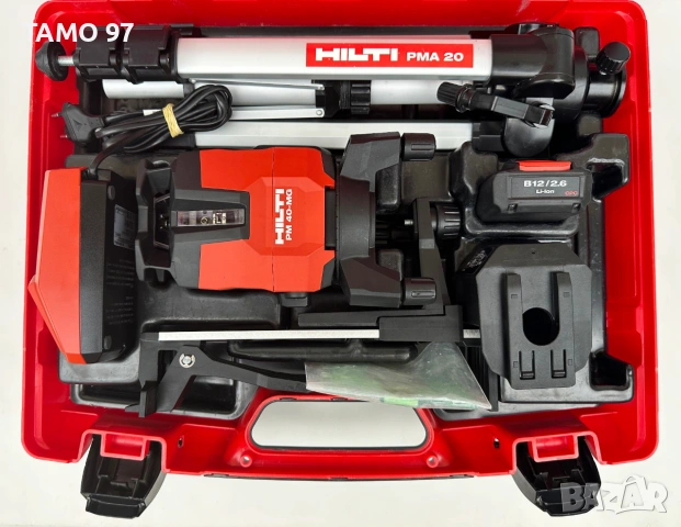 Hilti PM 40-MG - Мултилинеен лазер със зелен лъч като нов!, снимка 2 - Измервателни инструменти - 55144572