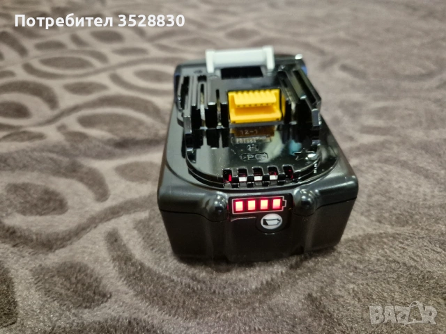 Комплект Макита оригинална батерия Makita 6Ah BL1860B и оригинално бързо зарядно Makita DC18RC LXT, снимка 7 - Други инструменти - 54568503