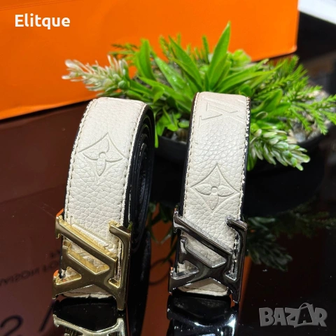 колани от естествена кожа в кутия на марката Louis Vuitton , снимка 5 - Колани - 54307171