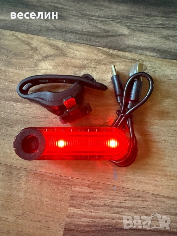 Задни LED светлини с USB зареждане, снимка 4 - Аксесоари за велосипеди - 55042840