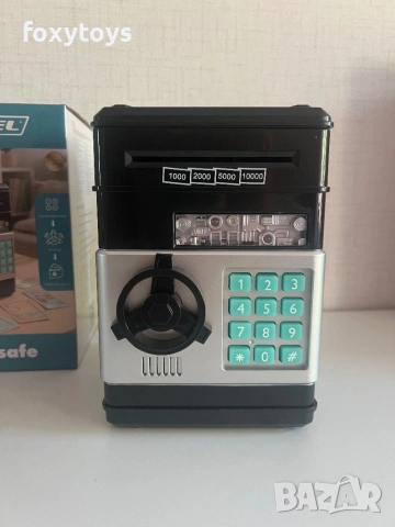 Касичка сейф Moneybox 23545 – с ПИН код, черен цвят, снимка 14 - Играчки за стая - 47456099