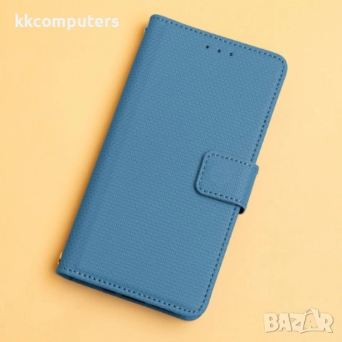 Калъф тефтер Smart Triangle, За Samsung Galaxy S26, Син и Протектор, снимка 5 - Калъфи, кейсове - 54891130