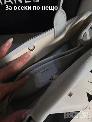 Chanel 26S Baguette Дамска Бяла Чанта Код Brand Luxury Fashion, снимка 4 - Чанти - 54952960
