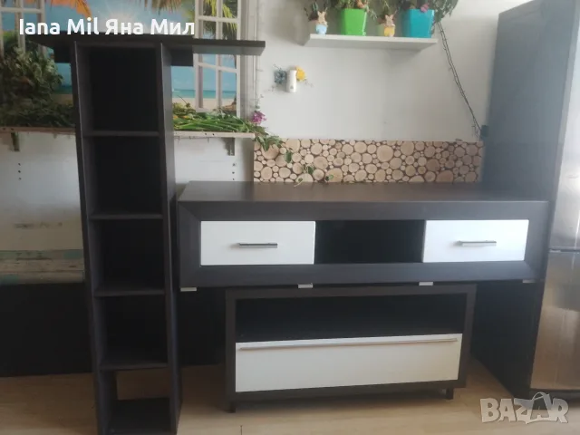 Продавам холна секция ЧЕРНО-БЯЛО от 5 части в много добро състояние., снимка 3 - Секции и витрини - 55320609