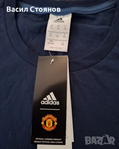 Манчестър Юн./Manchester United 2018 adidas anniversary shirt - размер 2XL, снимка 4 - Фен артикули - 55278869