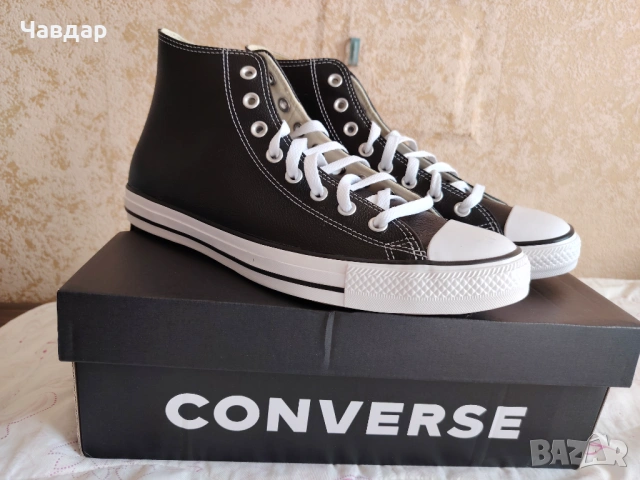 Кецове CONVERSE от естествена кожа - размер 44,5/29 см., снимка 2 - Кецове - 54753193