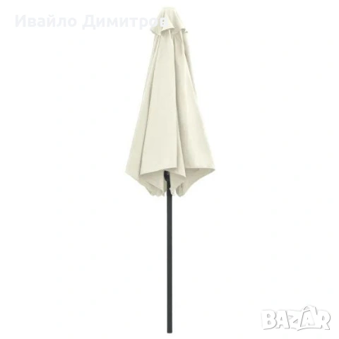 Градински чадър - Бежов 270 см., снимка 5 - Градински мебели, декорация  - 54331346