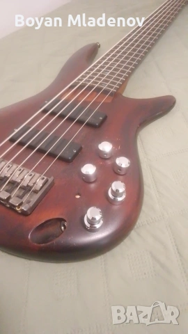  Ibanez SR-506 BM със John East uni- pre 5, снимка 2 - Китари - 55213127