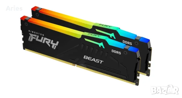 Оперативна памет Kingston - FURY Beast Black RGB EXPO, 64GB, DDR5, 6000MHz