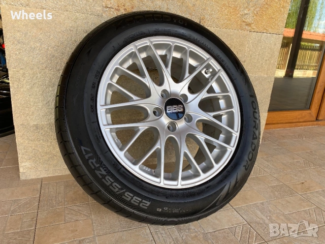 17" 5x112 BBS CS - Vw Audi Skoda Seat Mercedes , снимка 5 - Гуми и джанти - 54291902