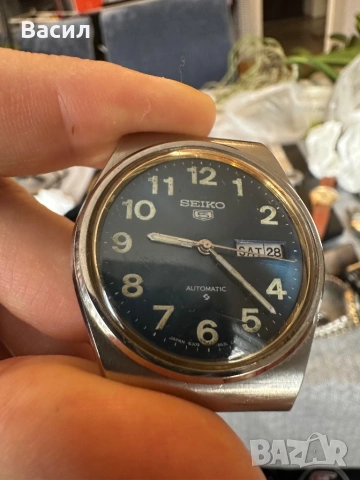 Vintage Seiko 5 часовник, снимка 2 - Мъжки - 54257062