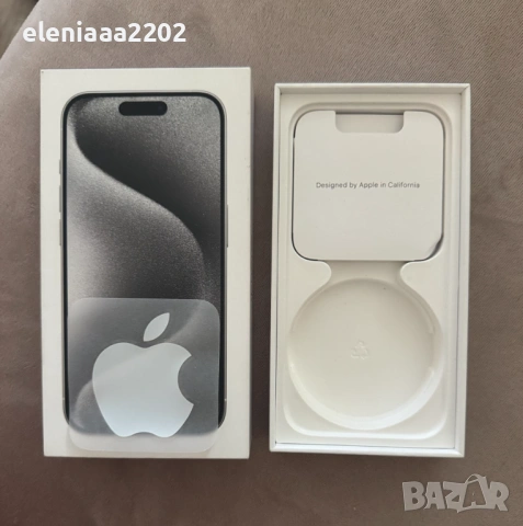 Кутия за iPhone 15 pro 128gb, White Titanium