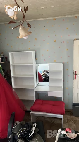 Тоалетка+Стол+Възглавничка за стола, снимка 2 - Тоалетки - 55424322