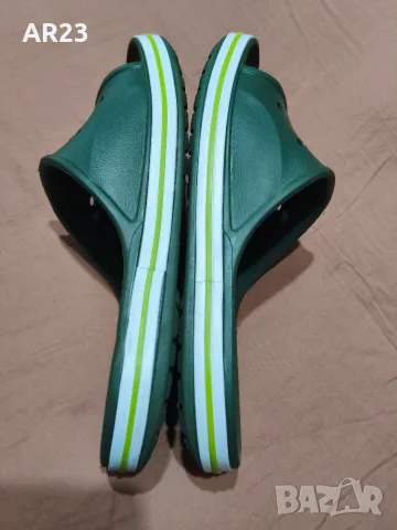 Оригинални чехли Crocs Bayaband Slide – Тъмнозелени, снимка 3 - Джапанки - 55537002