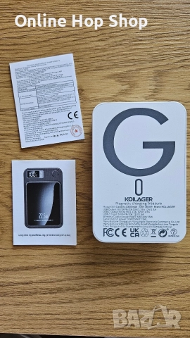 Portable 10000Mah Ultra Strong Magnetic Wireless Power Bank, снимка 2 - Външни батерии - 55340852