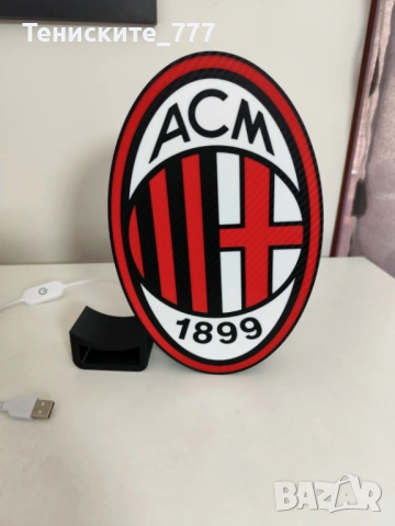 3д лампа AC Milan, снимка 5 - Настолни лампи - 54584317