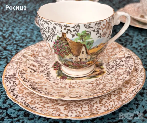 Винтидж тройни сетове за чай / кафе, снимка 2 - Други ценни предмети - 55008619