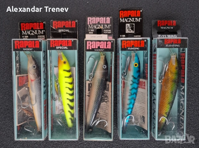 Воблери Rapala FMAG-9,11,14,18, снимка 5 - Екипировка - 54168743