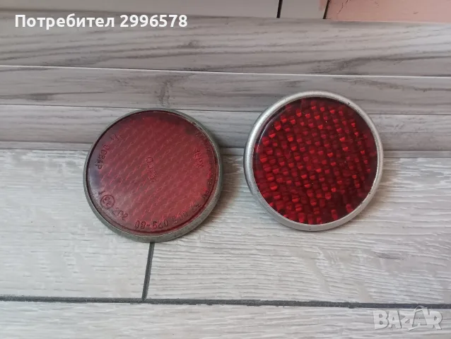 Червени светлоотразители червен светлоотразител винтич ретро мотоциклет автомобил