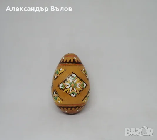 Старо Дървено Яйце Украса Великден Пасха Българско Православно Традиционно, снимка 3 - Декорация за дома - 55543662