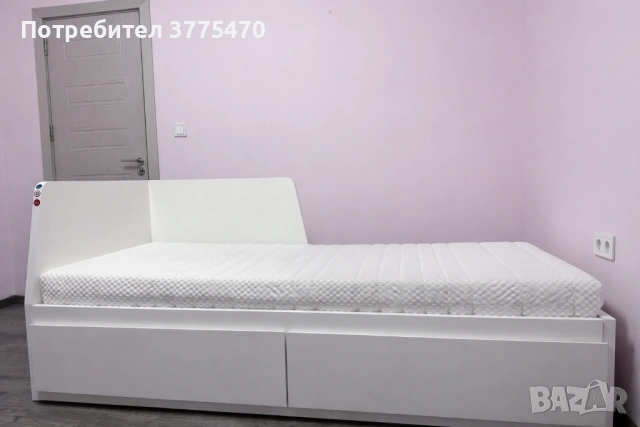 Легло единично разтегателно с чекмеджета, снимка 2 - Мебели за детската стая - 54131261